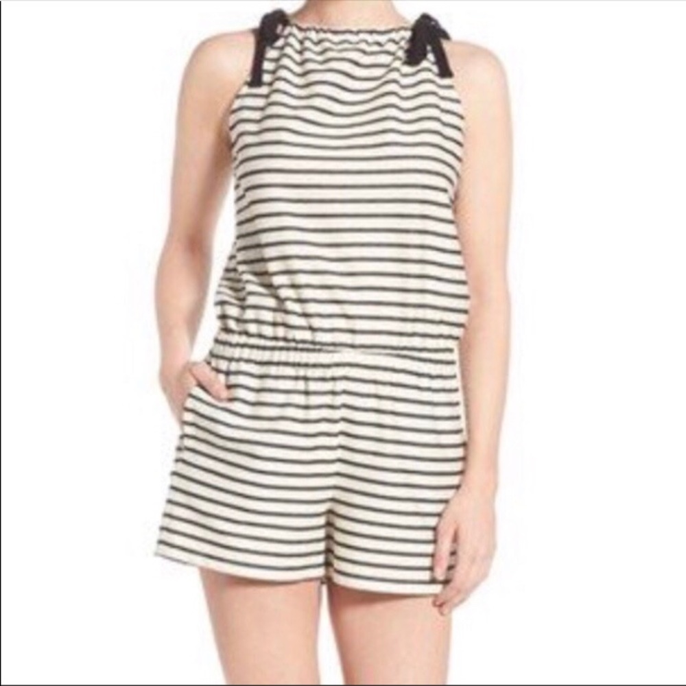 Super cute madewell stripe romper size sx